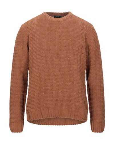 Shop Kaos Man Sweater Brown Size L Polyester