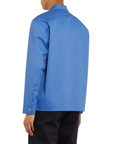 Shop Affix Shirts In Bright Blue