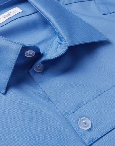 Shop Affix Shirts In Bright Blue