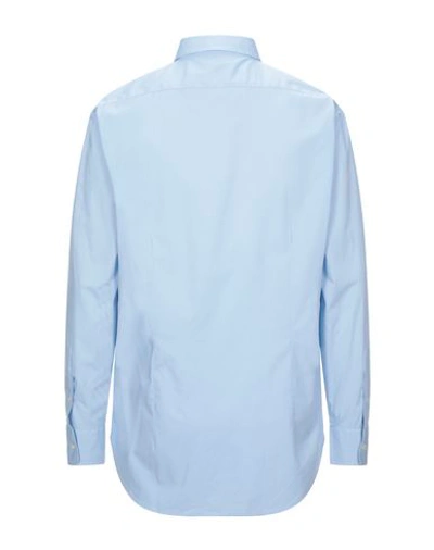 Shop Addiction Solid Color Shirt In Sky Blue
