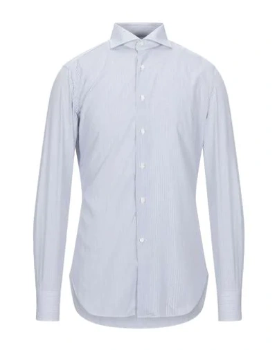 Shop Alessandro Gherardi Shirts In Dark Blue