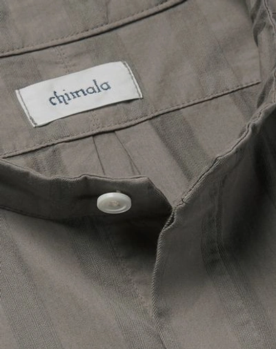 Shop Chimala Man Shirt Khaki Size S Cotton In Beige