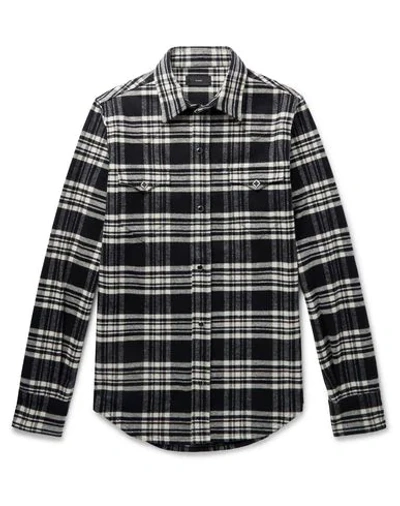 Shop Alanui Checked Shirt In Black