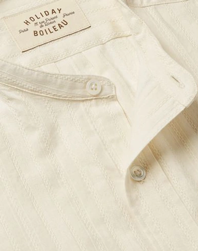 Shop Holiday Boileau Solid Color Shirt In Ivory