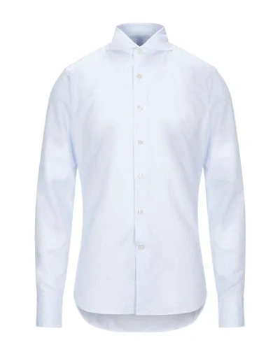 Shop Alessandro Gherardi Patterned Shirt In Sky Blue