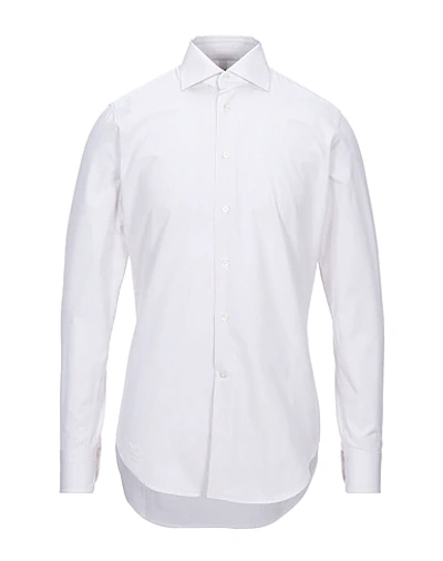 Shop Alessandro Gherardi Striped Shirt In White