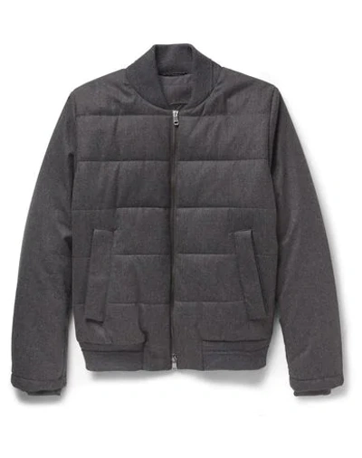 Shop Façonnable Synthetic Down Jackets In Grey