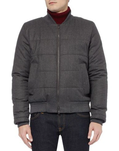 Shop Façonnable Synthetic Down Jackets In Grey