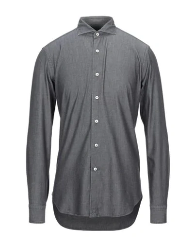 Shop Alessandro Gherardi Denim Shirt In Black