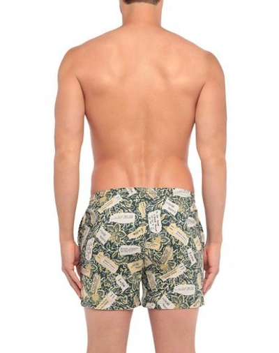 Shop Kappa Swim Shorts In Dark Green