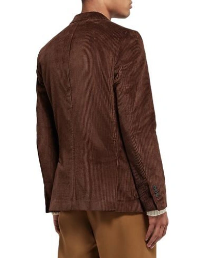 Shop Ami Alexandre Mattiussi Suit Jackets In Brown