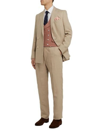 Shop Favourbrook Suit Vest In Camel