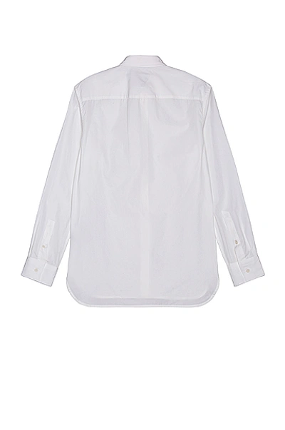 Shop Bottega Veneta Long Sleeve Button Down In White