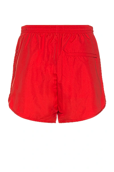 Shop Balenciaga Running Shorts In Masai Red
