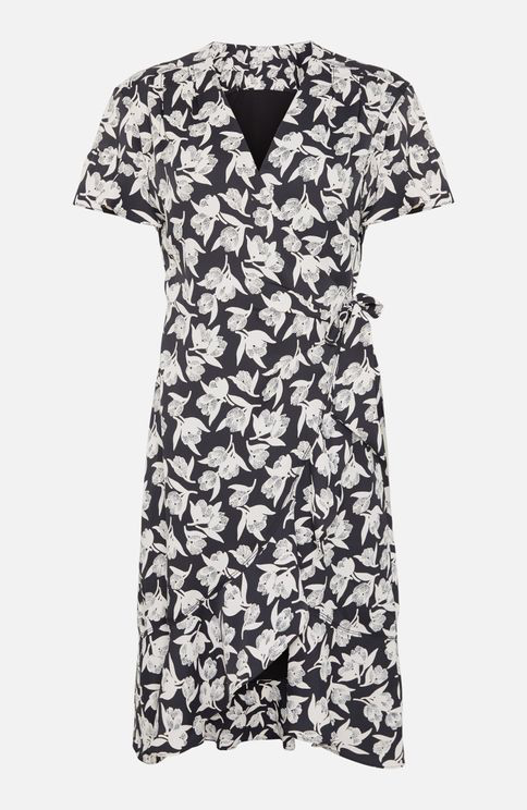 joie black floral dress
