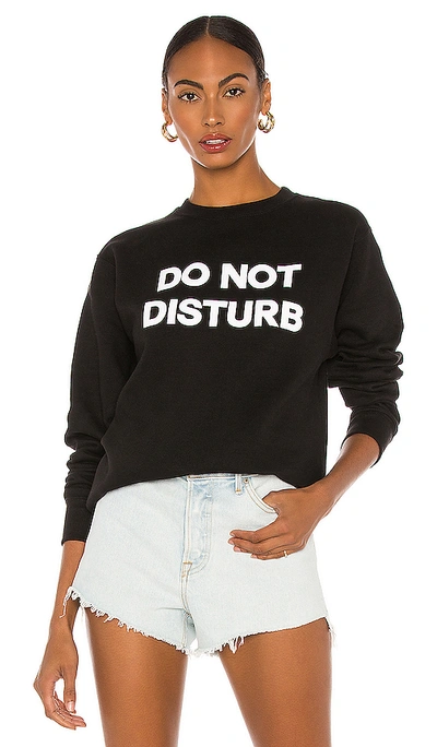 Departure Do Not Disturb Sweatshirt In Black