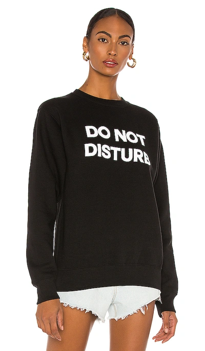 Departure Do Not Disturb Sweatshirt In Black