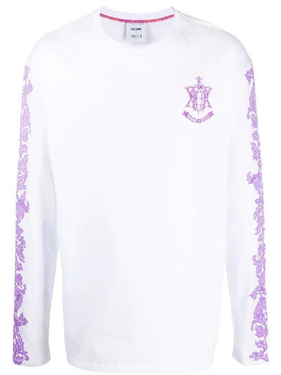 Shop Emilio Pucci X Koché Long Sleeve T-shirt In White