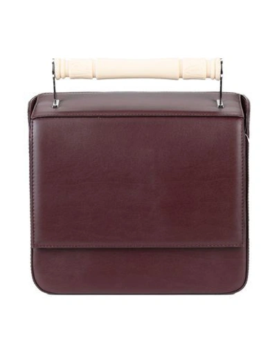 Shop Aevha London Handbag In Maroon