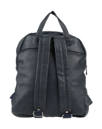 Shop Daniele Alessandrini Backpack & Fanny Pack In Dark Blue