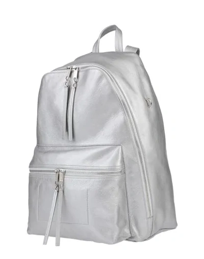 Shop Rick Owens Backpack & Fanny Pack In Silver