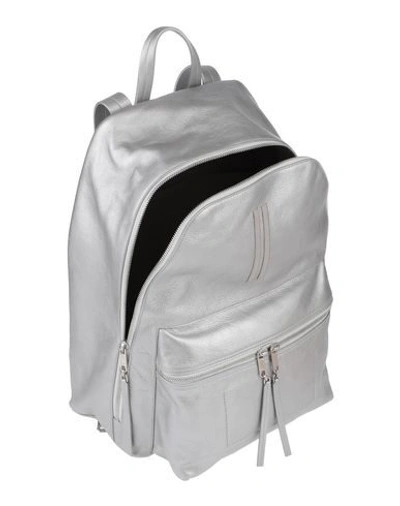 Shop Rick Owens Backpack & Fanny Pack In Silver