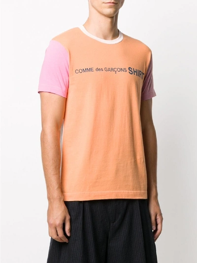 Shop Comme Des Garçons Shirt Cotton T-shirt In Orange