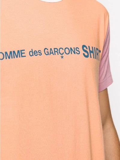 Shop Comme Des Garçons Shirt Cotton T-shirt In Orange