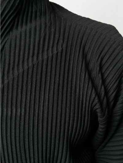 Shop Issey Miyake Zipped Cardigan In Black