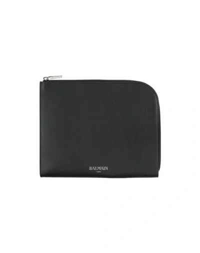 Shop Balmain Document Holders In Black