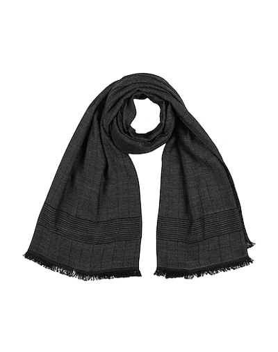 Shop Dolce & Gabbana Scarves In Steel Grey