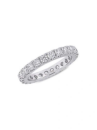 Shop Saks Fifth Avenue 14k White Gold & Diamond Eternity Ring