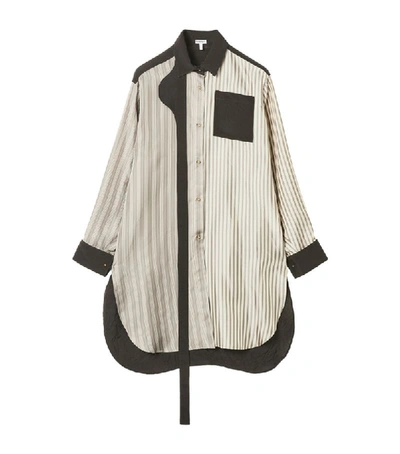 Shop Loewe Stripe Longline Shirt