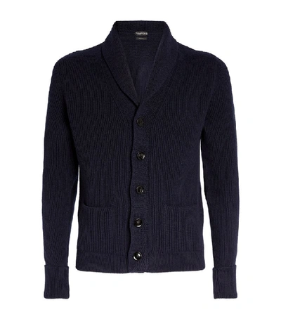 Shop Tom Ford Knitted Shawl-collar Cardigan