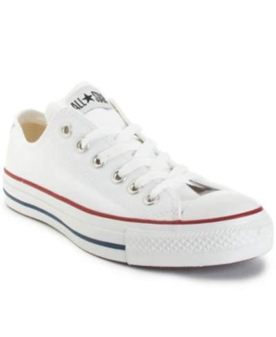 Shop Converse Women's Chuck Taylor All Star Ox Casual Sneakers From Finish Line In Optic White