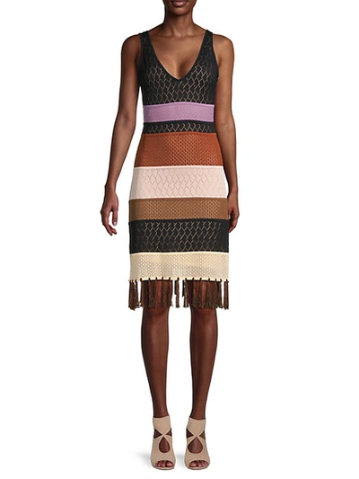 Shop Allison New York Colorblock Sheath Dress In Multi Stripe