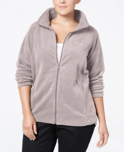 Shop Columbia Plus Size Benton Springs Fleece Jacket In Mineral Pink