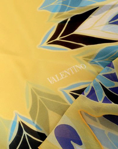 Shop Valentino Scarves In Yellow