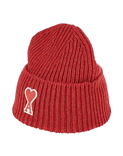 Shop Ami Alexandre Mattiussi Hat In Red
