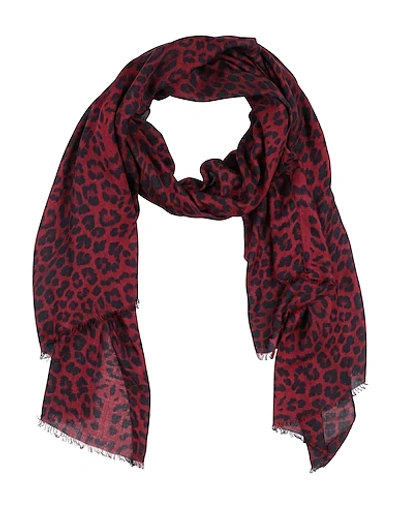 Shop Lily And Lionel Scarves In Maroon