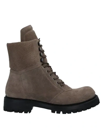 Shop Rick Owens Ankle Boots In Khaki
