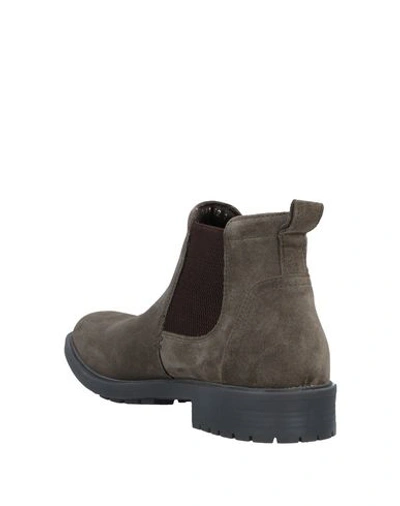 Shop Geox Ankle Boots In Grey