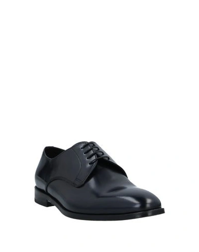 Shop Doucal's Lace-up Shoes In Dark Blue