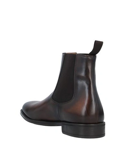 Shop Doucal's Ankle Boots In Dark Brown