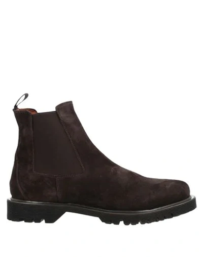 Shop Pantofola D'oro Ankle Boots In Dark Brown