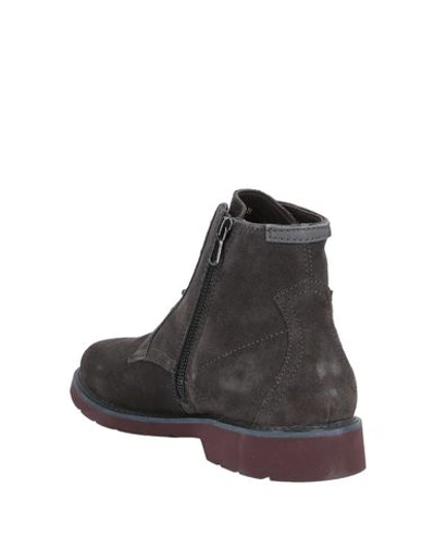 Shop Geox Ankle Boots In Dark Brown