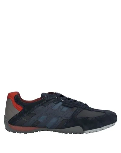 Shop Geox Sneakers In Dark Blue