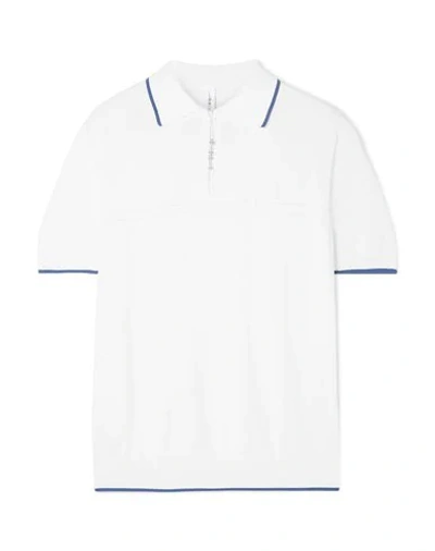 Shop Adam Selman Sport Polo Shirts In White