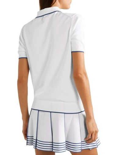 Shop Adam Selman Sport Polo Shirts In White