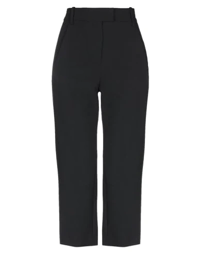 Shop Dondup Cropped Pants & Culottes In Black